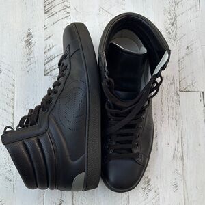 Men's Black High-Top Sneakers